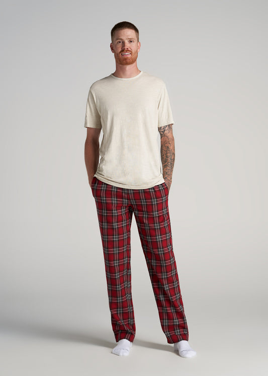    American-Tall-Men-Flannel-Pajamas-Red-White-Plaid-full