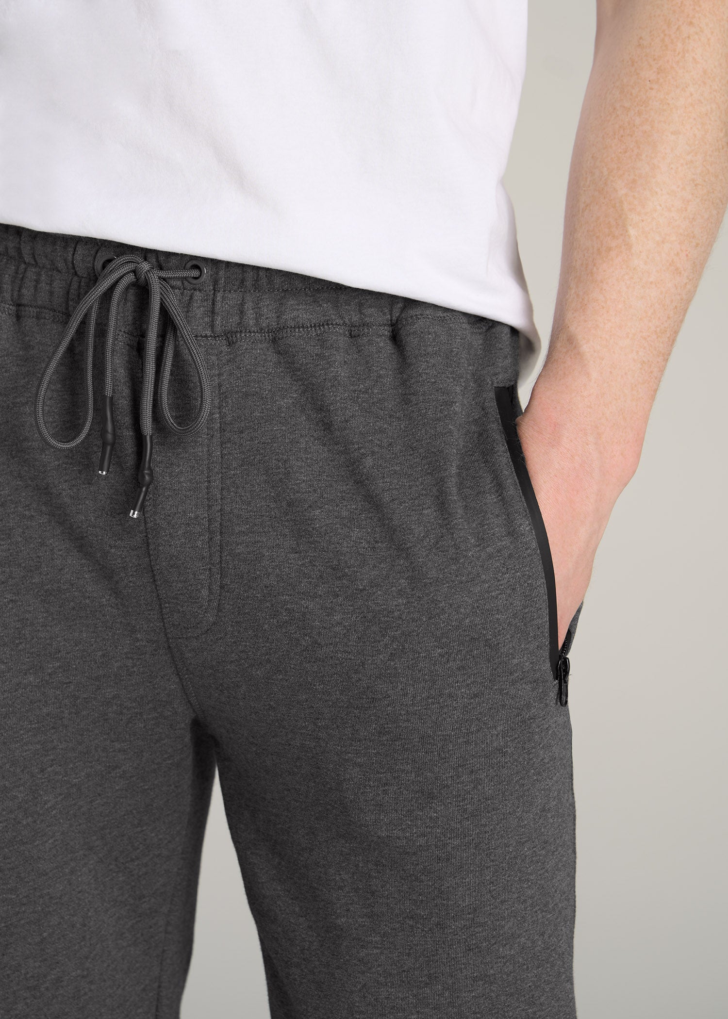     American-Tall-Men-French-Terry-Mens-Joggers-Charcoal-Mix-detail