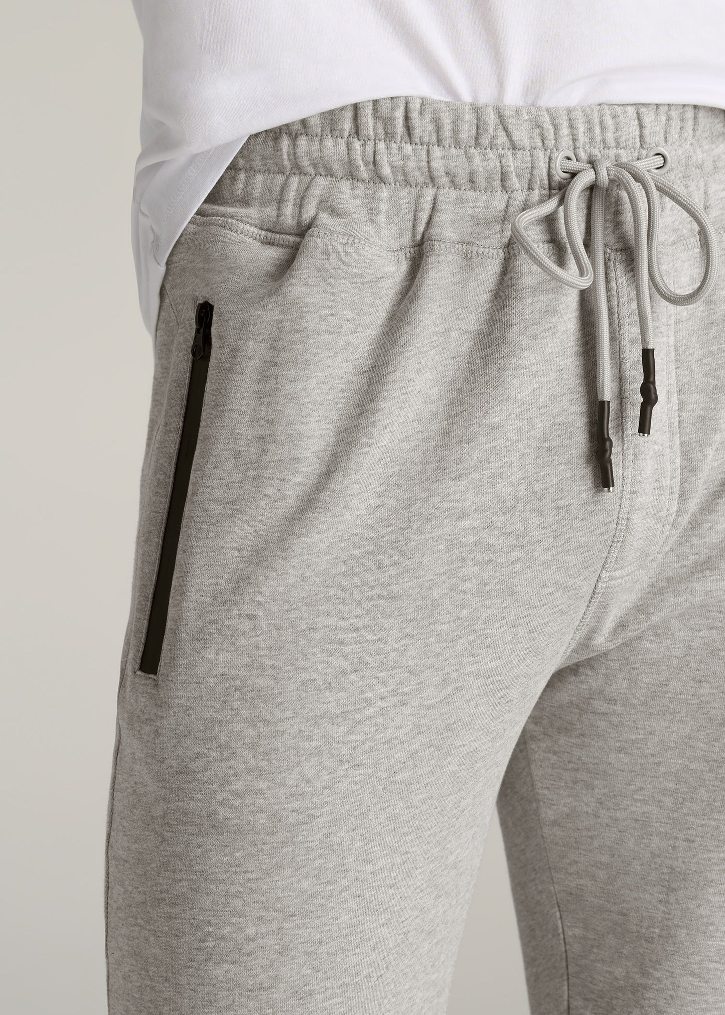     American-Tall-Men-French-Terry-Mens-Joggers-Grey-Mix-detail