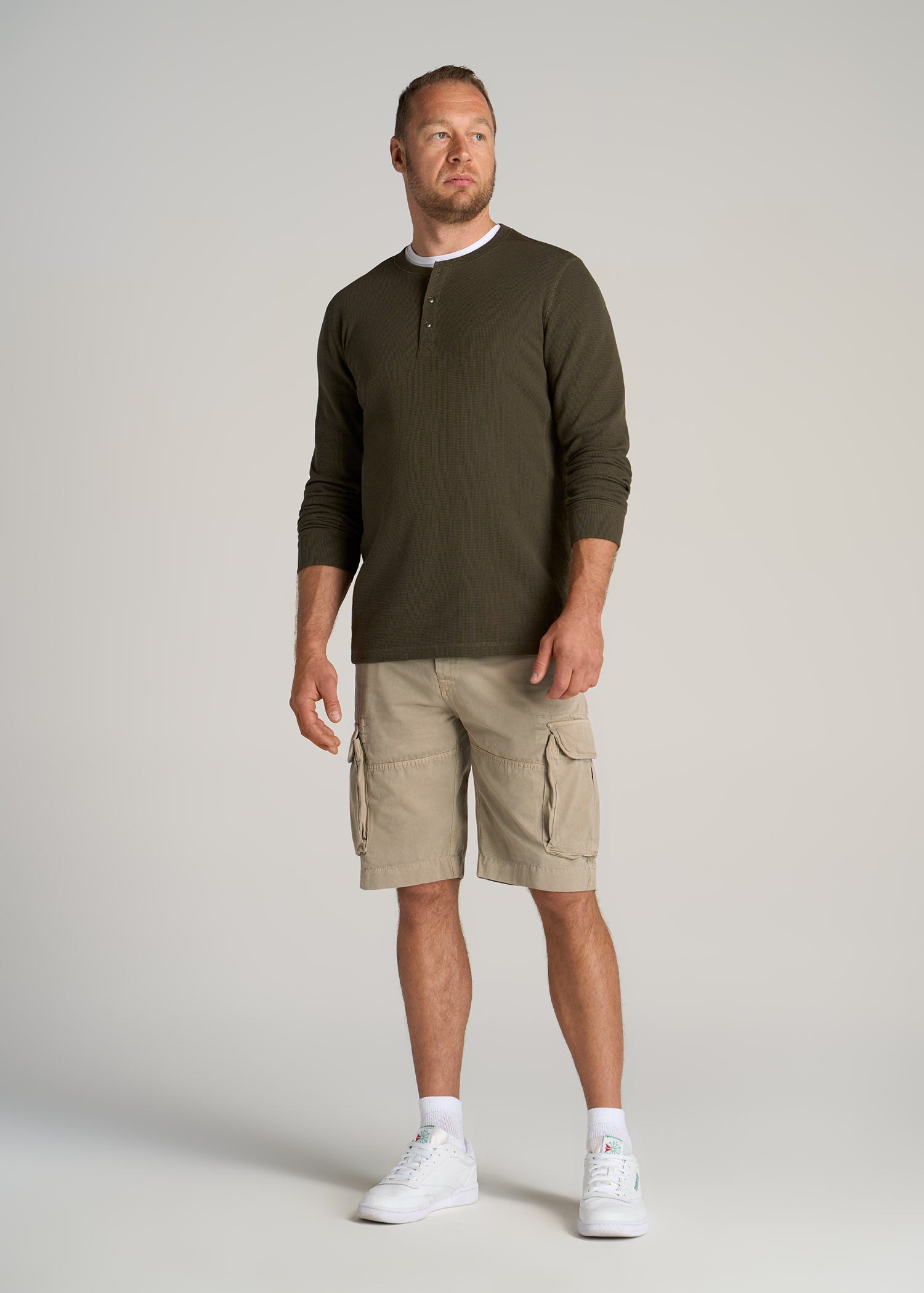    American-Tall-Men-LJ-Cargo-Pocket-Shorts-Vintage-Buck-full