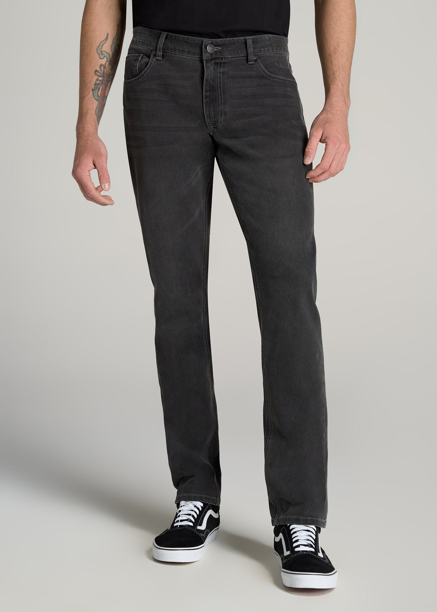     American-Tall-Men-LJ-Slim-Taper-Fit-Carman-Jeans-Industrial-Grey-front
