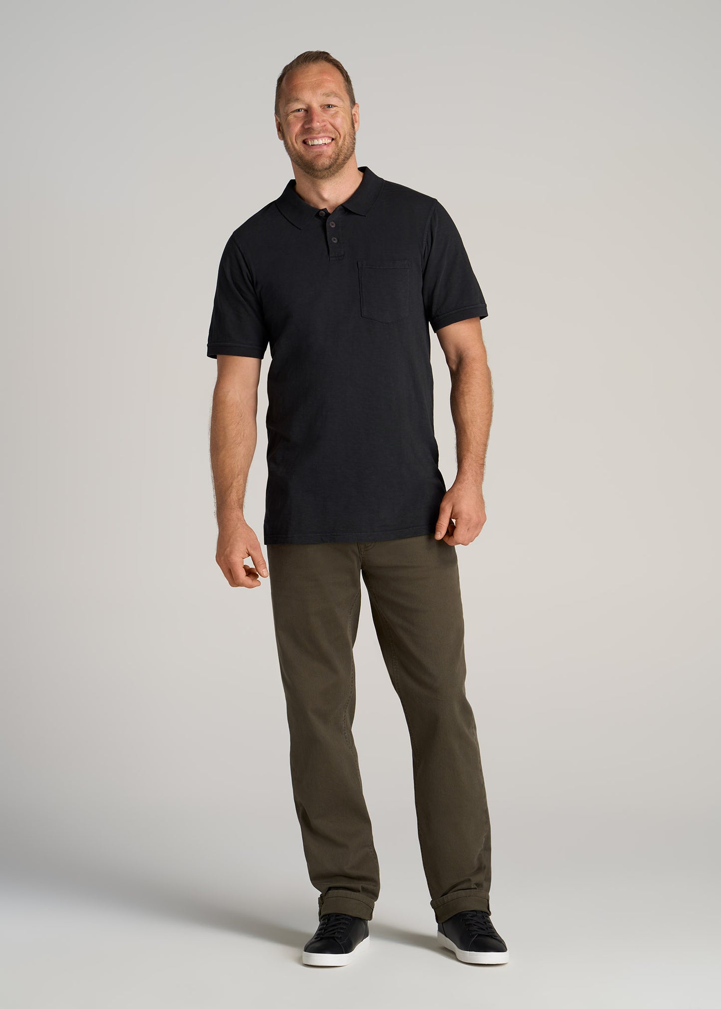       American-Tall-Men-LJ-Slub-Pocket-Polo-Shirt-Vintage-Black-full