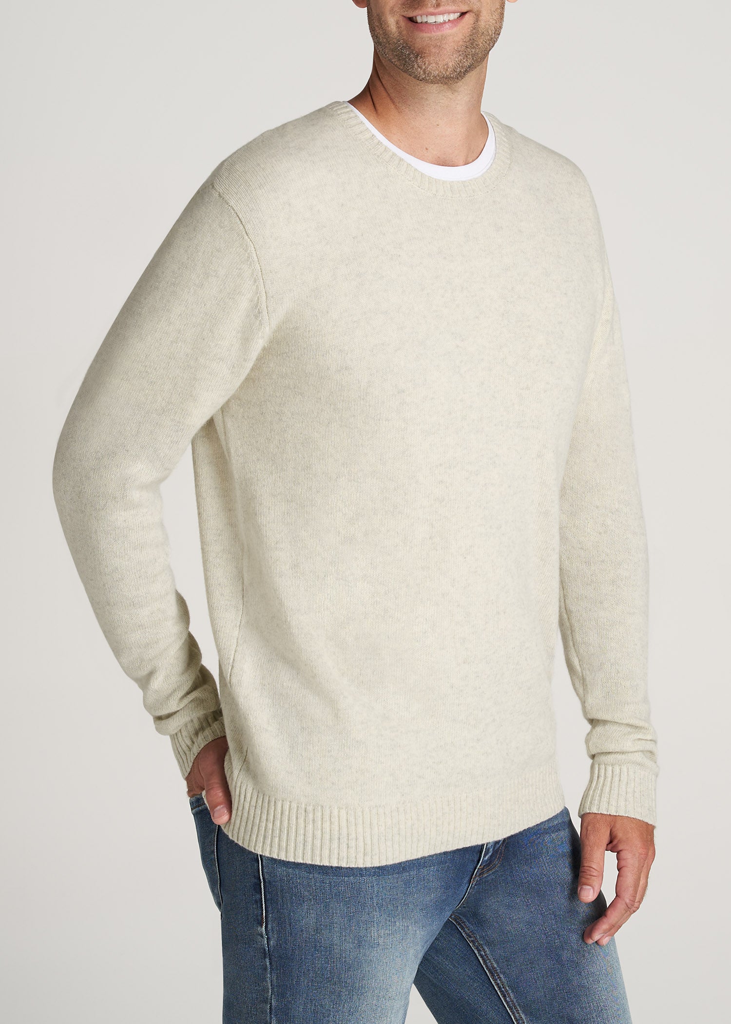American-Tall-Men-LJ-Wool-Sweater-StoneMix-side