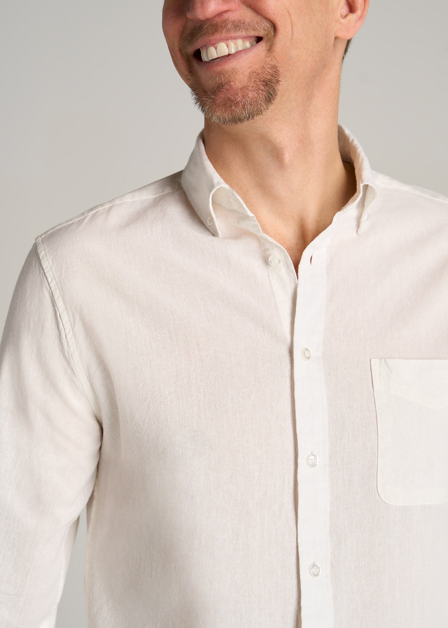 American-Tall-Men-Linen-Long-Sleeve-Bright-White-detail