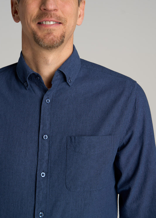         American-Tall-Men-Linen-Long-Sleeve-Shirt-Lake-Blue-detail