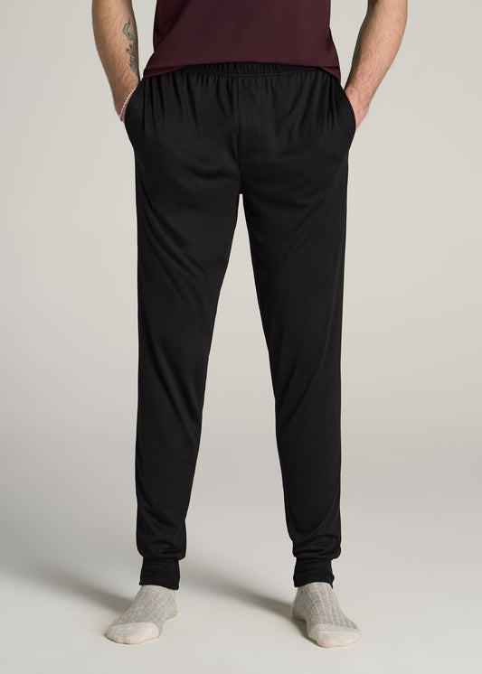 American-Tall-Men-Lounge-Pant-Joggers-Black-front