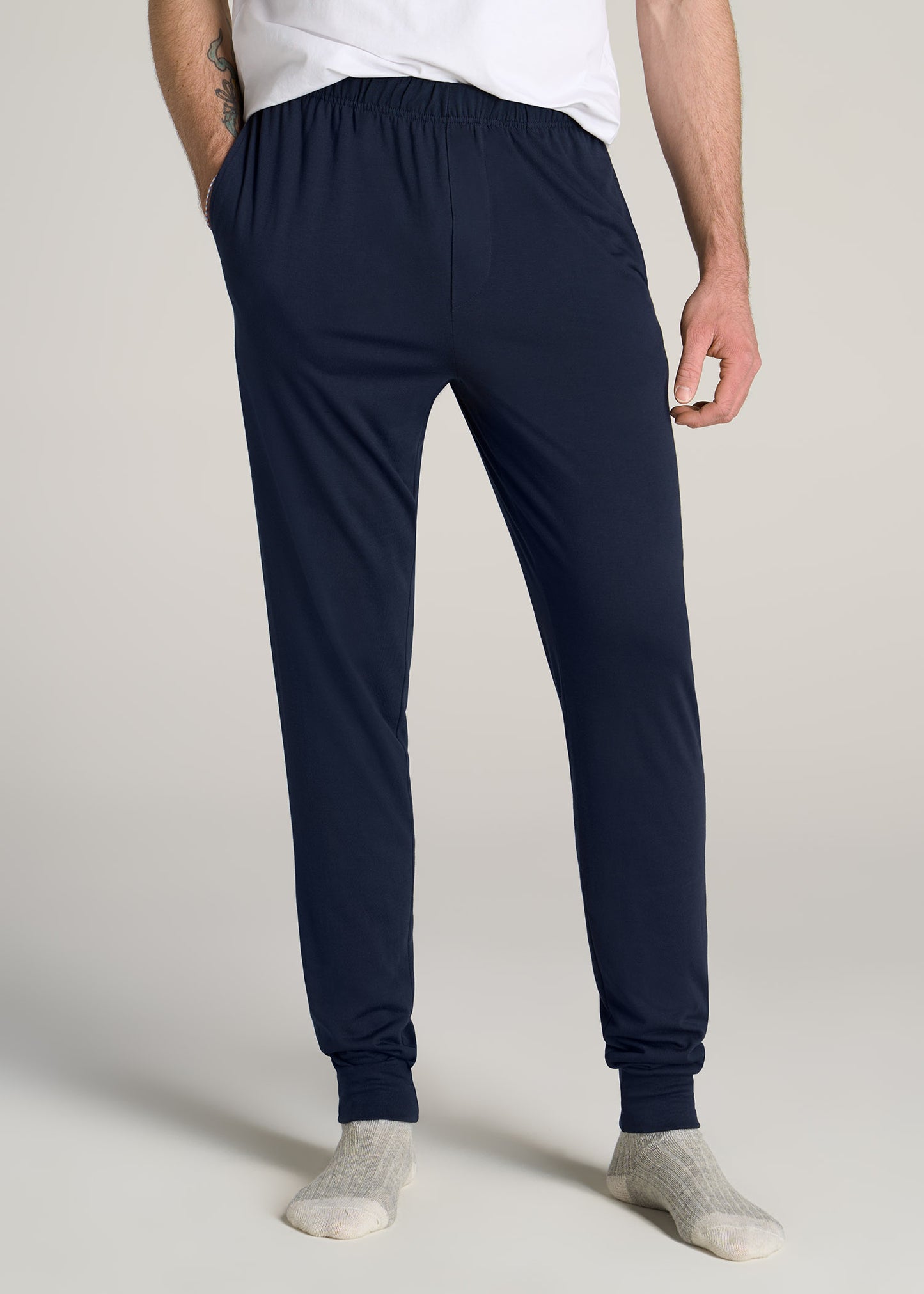 American-Tall-Men-Lounge-Pant-Joggers-Navy-front