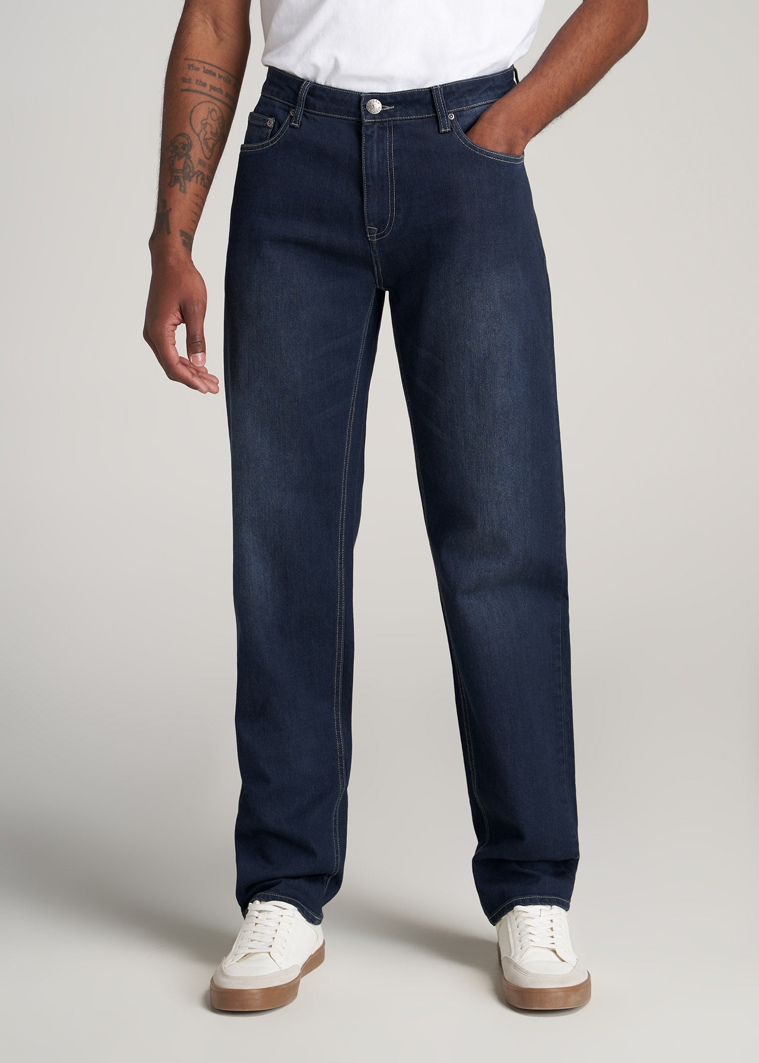    American-Tall-Men-Mason-SemiRelaxed-Jeans-BlueSteel-front