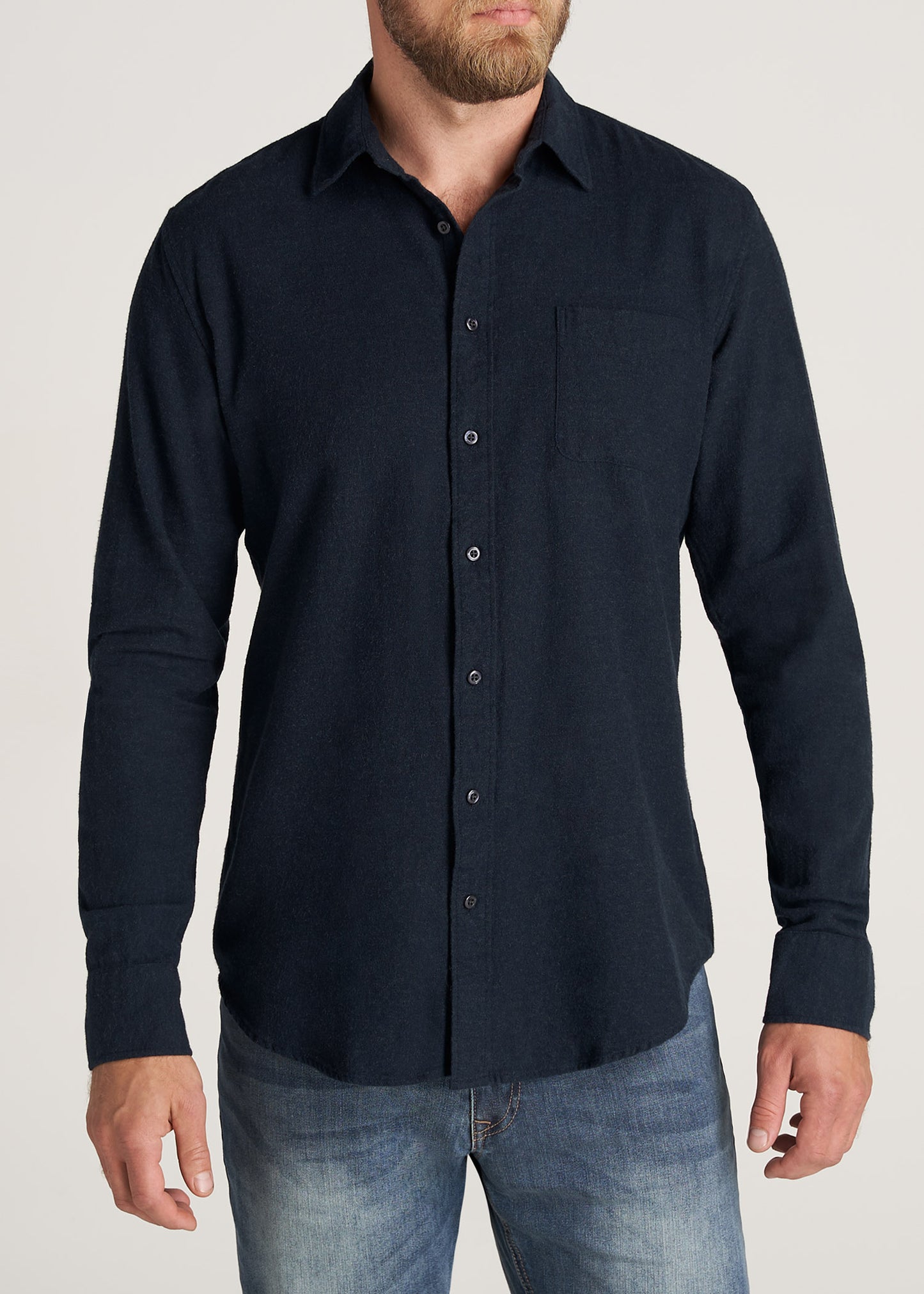    American-Tall-Men-Nelson-Flannel-NavyMix-front