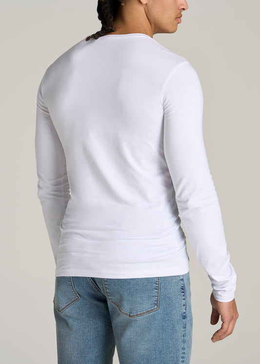       American-Tall-Men-Original-Essentials-SLIM-FIT-Long-Sleeve-T-Shirt-White-back