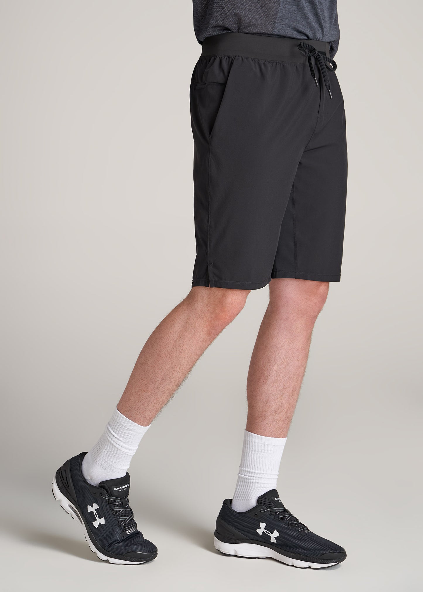    American-Tall-Men-Performance-Stretch-Woven-Shorts-Black-side