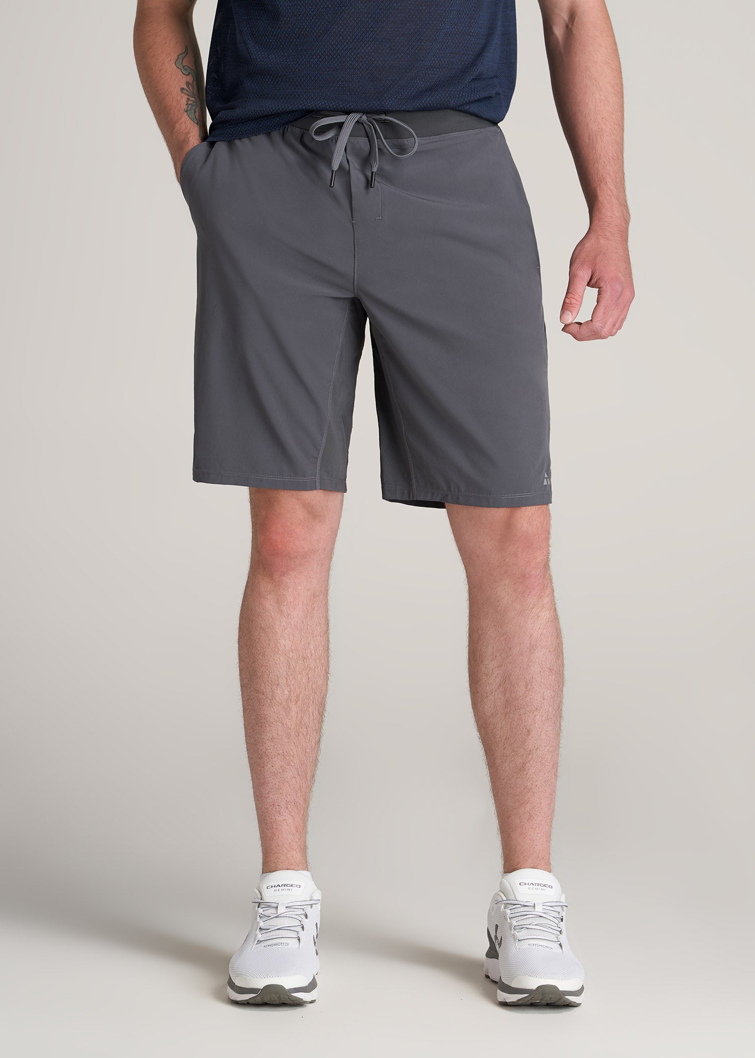       American-Tall-Men-Performance-Stretch-Woven-Shorts-Iron-Grey-front
