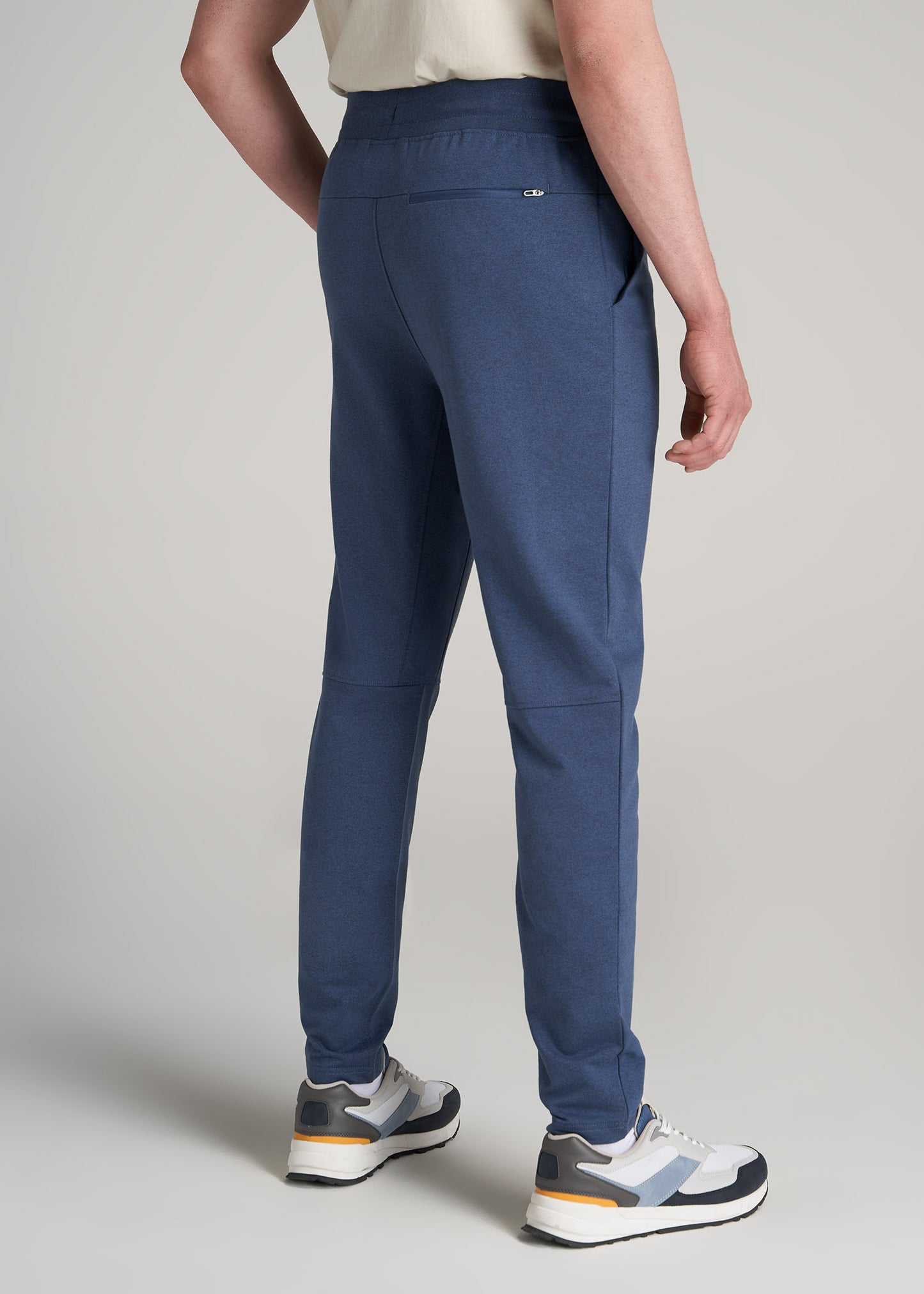       American-Tall-Men-Performance-Tapered-French-Terry-Sweatpants-Navy-Mix-back