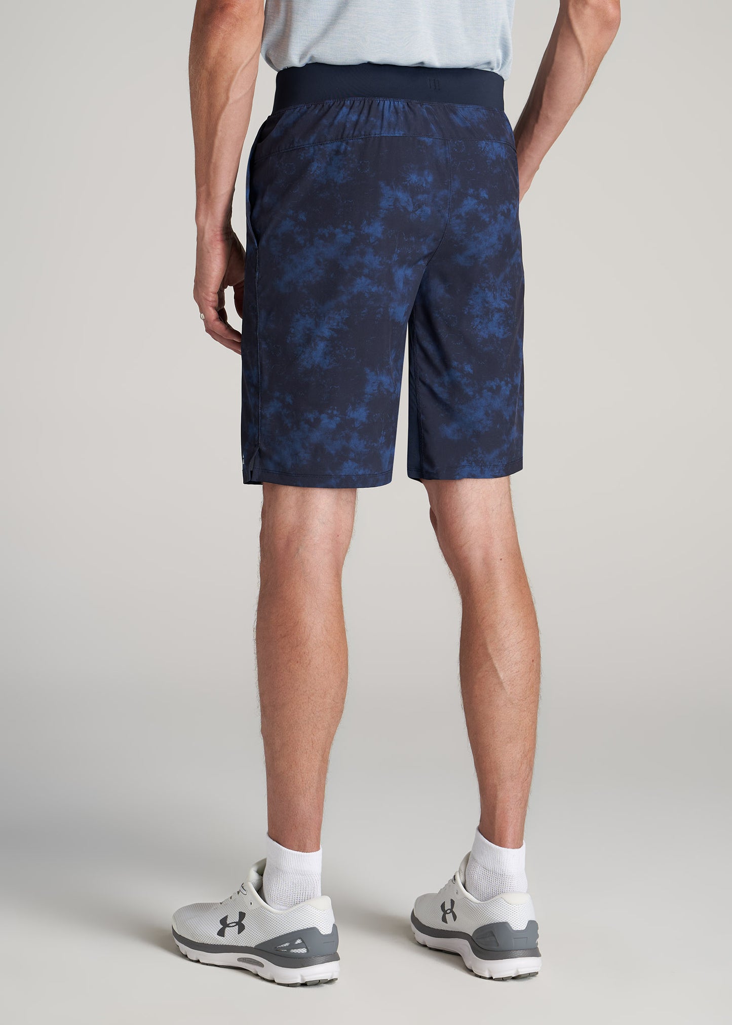    American-Tall-Men-Performance-Woven-Stretched-Shorts-Navy-Burst-back
