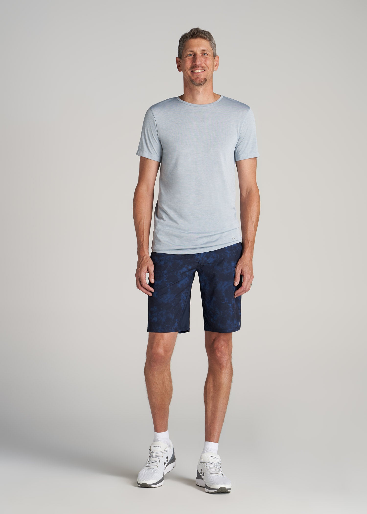    American-Tall-Men-Performance-Woven-Stretched-Shorts-Navy-Burst-full