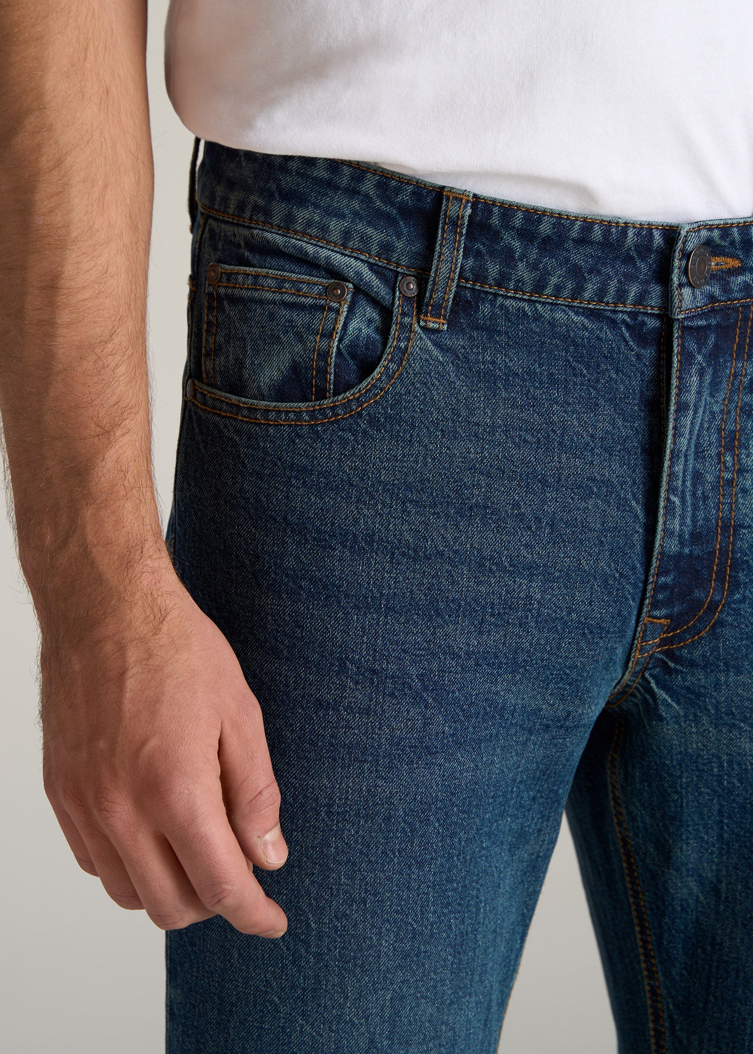     American-Tall-Men-Slim-Taper-Fit-Carman-Jeans-Machine-Blue-pocket