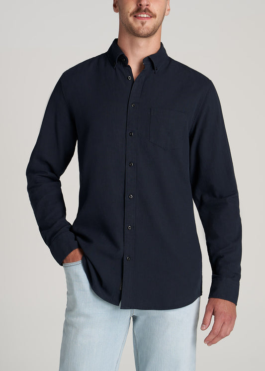    American-Tall-Men-Soft-Wash-Navy-Dobby-front