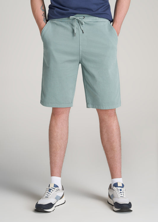       American-Tall-Men-Stretch-Twill-Pull-On-Shorts-Eucalyptus-front