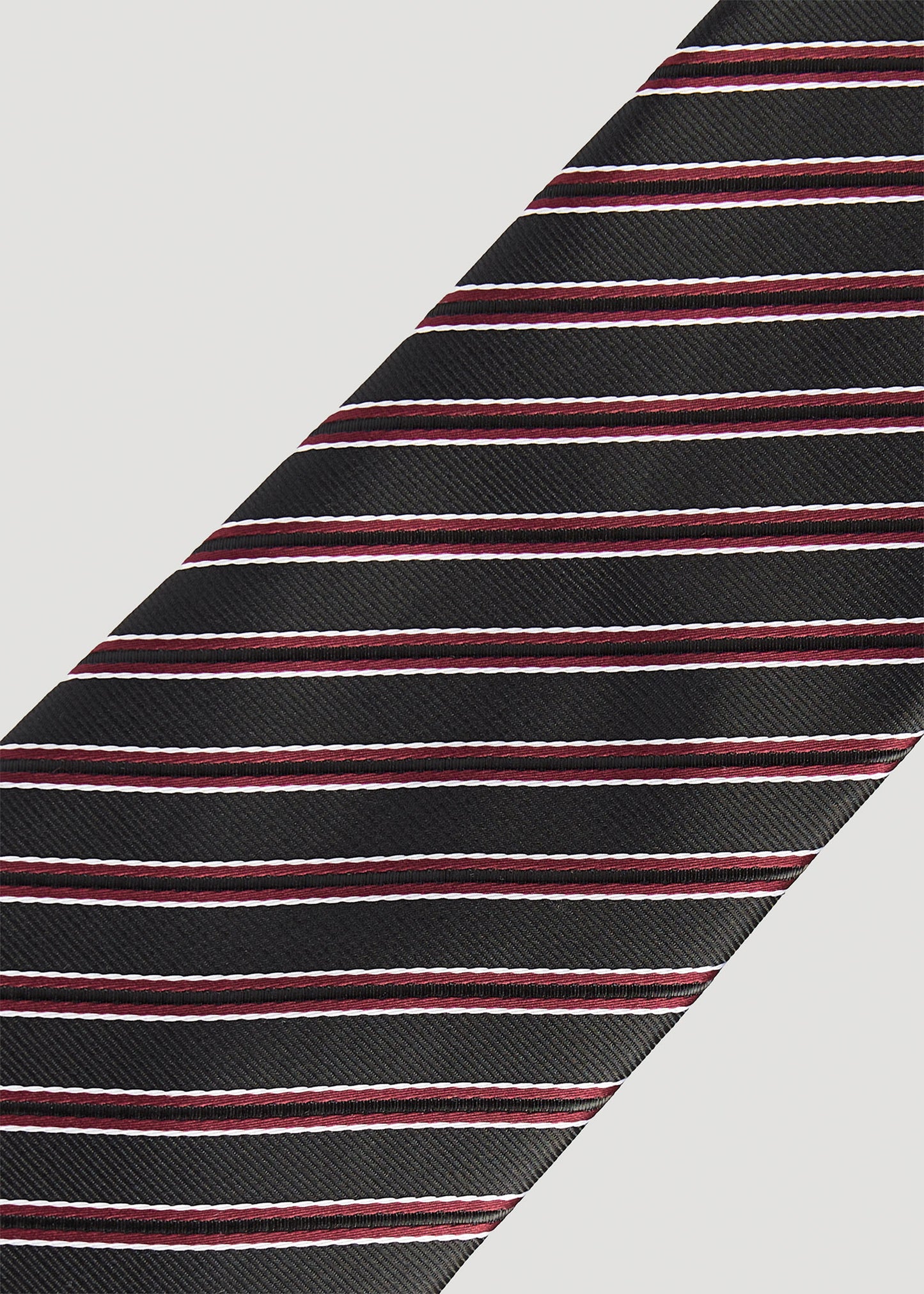    American-Tall-Men-Tie-Burgundy-Stripe-Detail