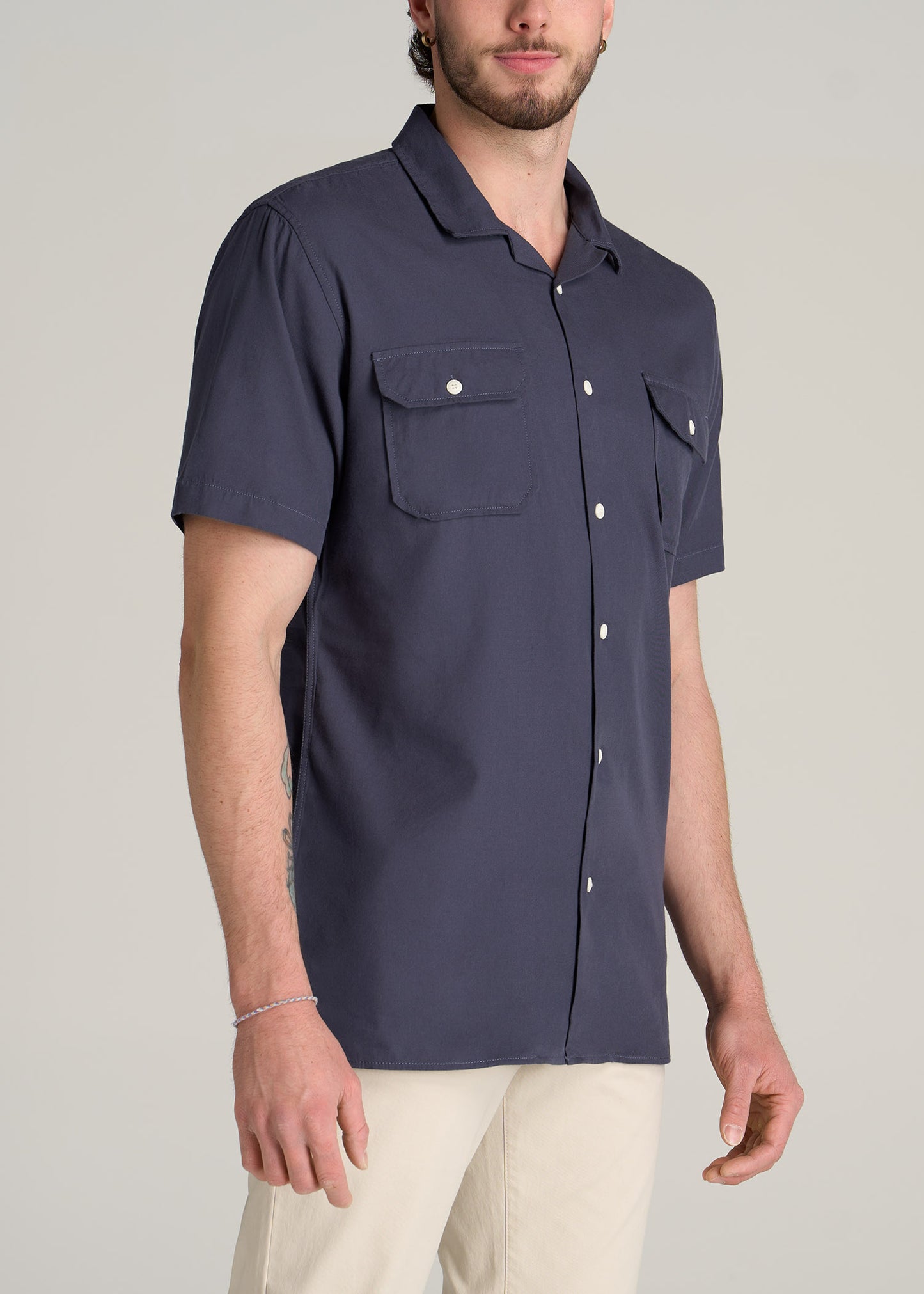 American-Tall-Men-Two-Pocket-Camp-Shirt-Weathered-Navy-side