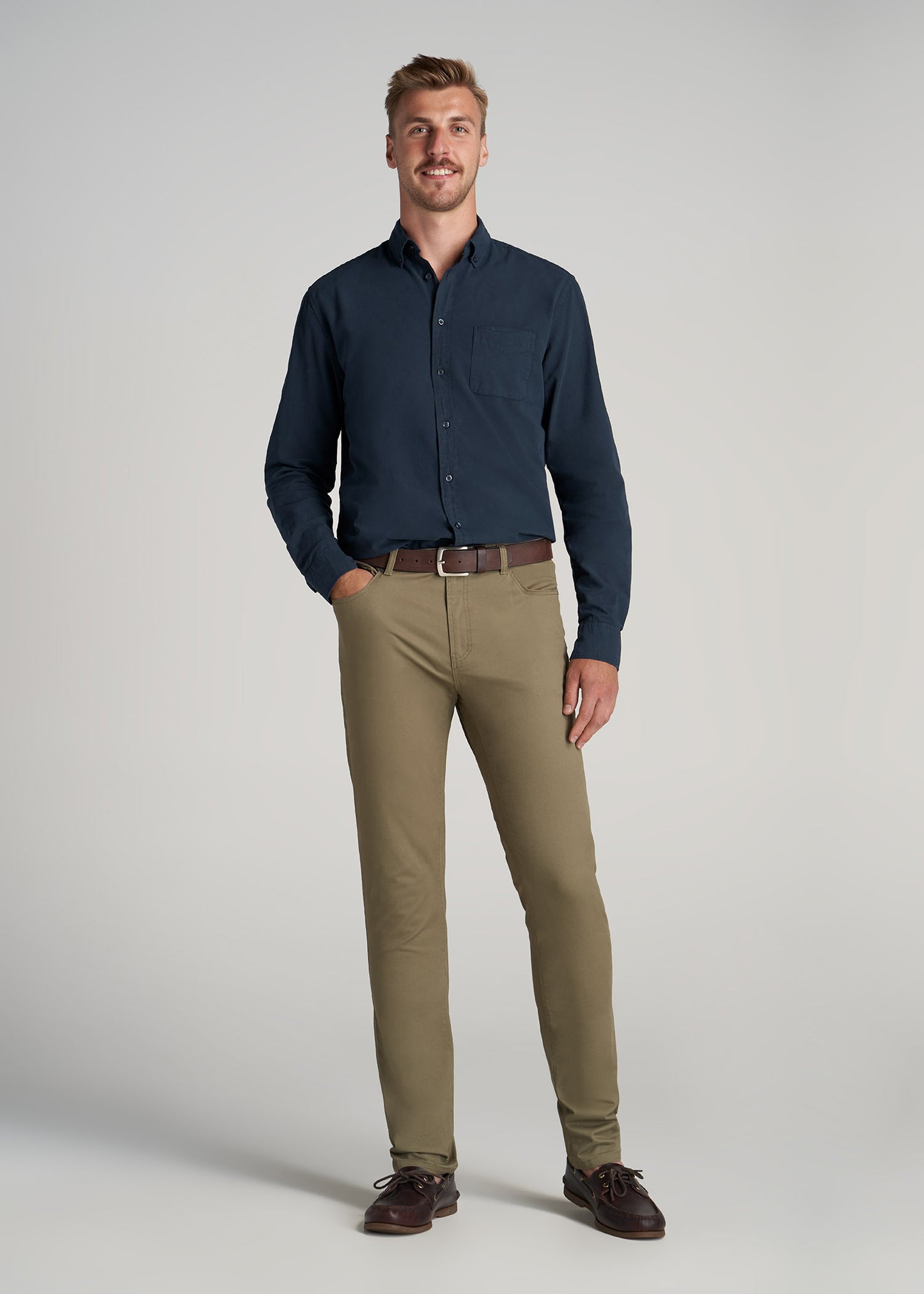    American-Tall-Men-Vintage-Wash-Oxford-Shirt-Timber-Navy-full