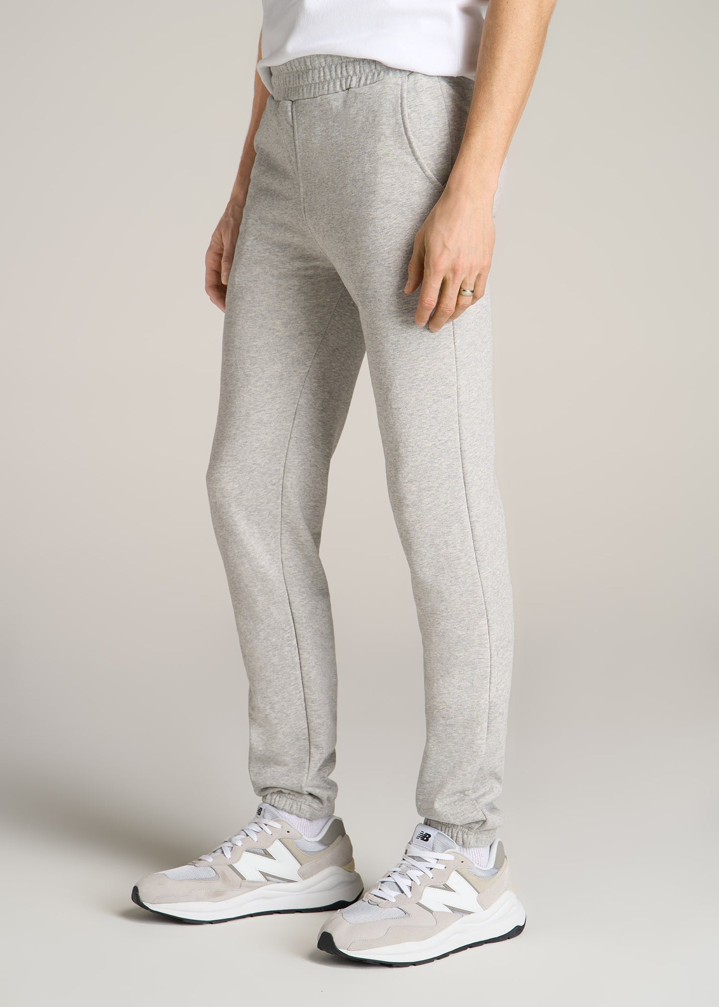 American-Tall-Men-Wearever-French-Terry-Sweatpants-Grey-Mix-side