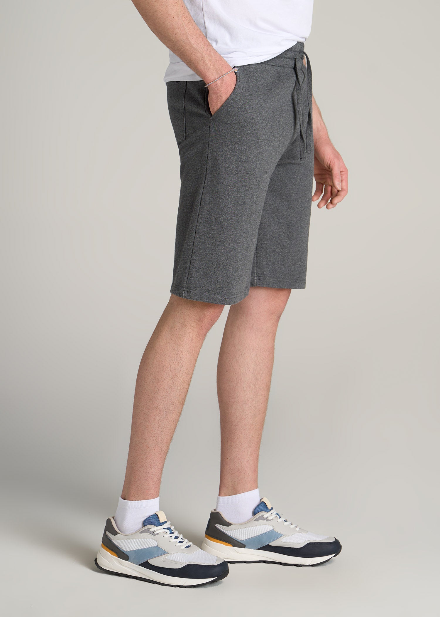 American-Tall-Men-Wearever-Garment-Dyed-French-Terry-Sweat-Shorts-Charcoal-Mix-side