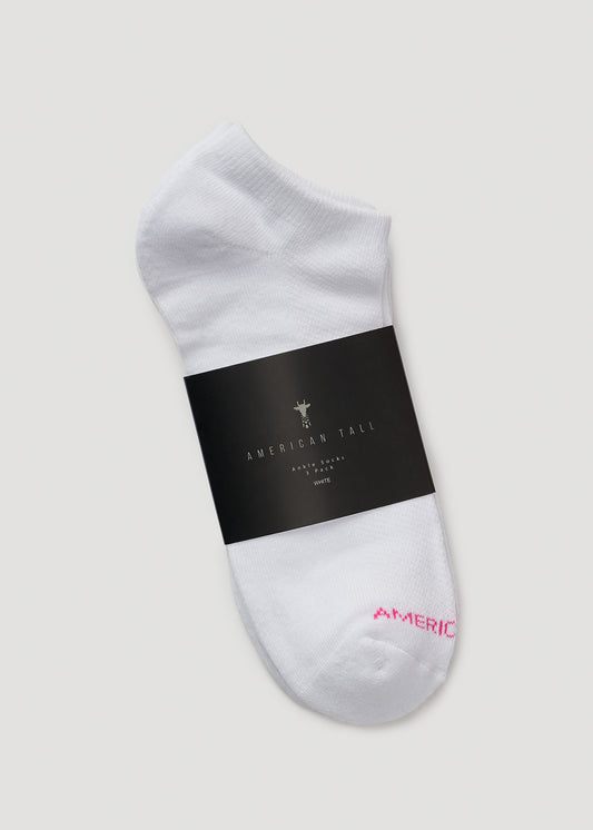 American-Tall-Women-AnkleSocks-3Pack-White-front