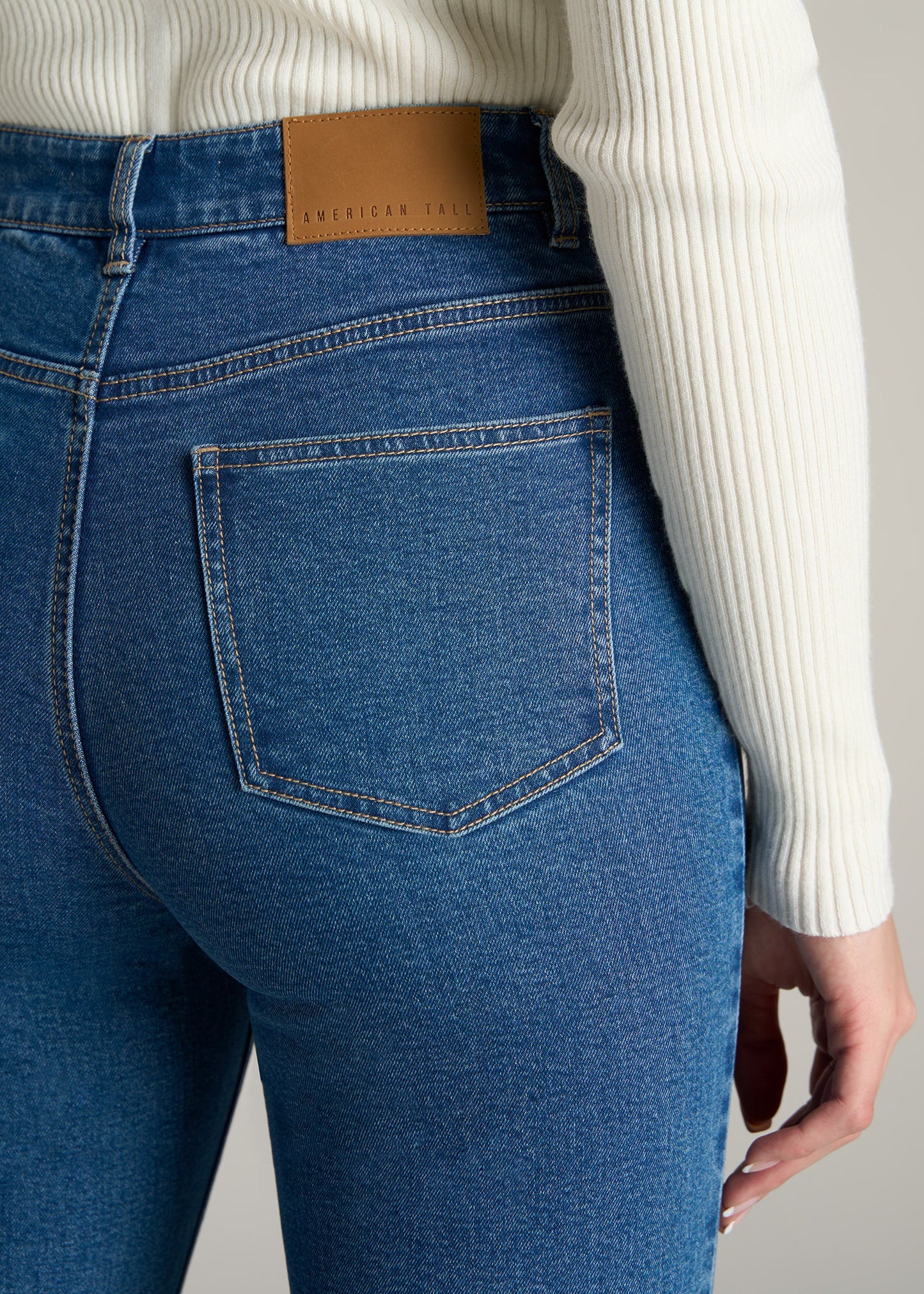     American-Tall-Women-Britney-Bootcut-High-Waisted-Jeans-Washed-Medium-Indigo-detail