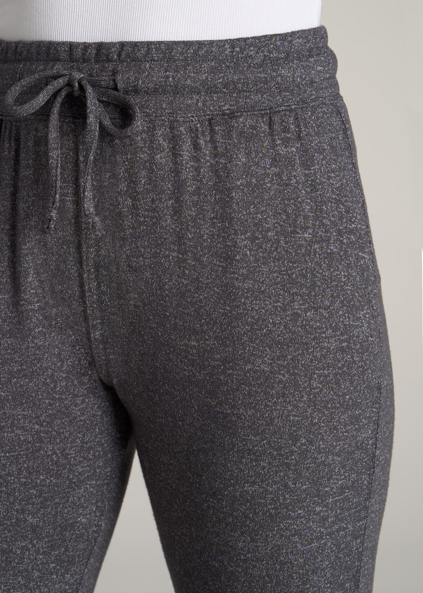 American-Tall-Women-Cozy-Lounge-Joggers-Charcoal-Mix-detail