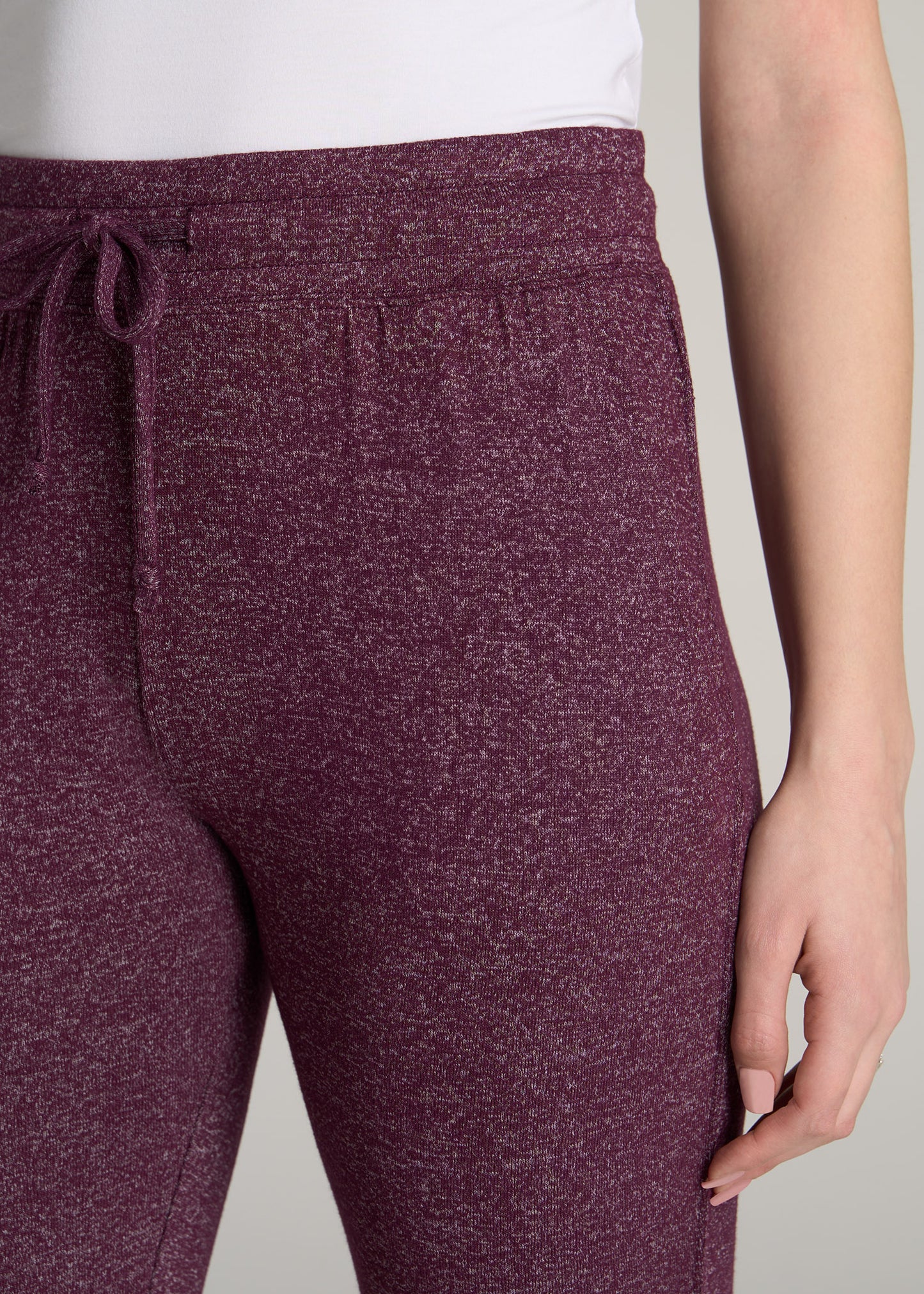 American-Tall-Women-Cozy-Lounge-Joggers-Tall-Beetroot-Mix-detail