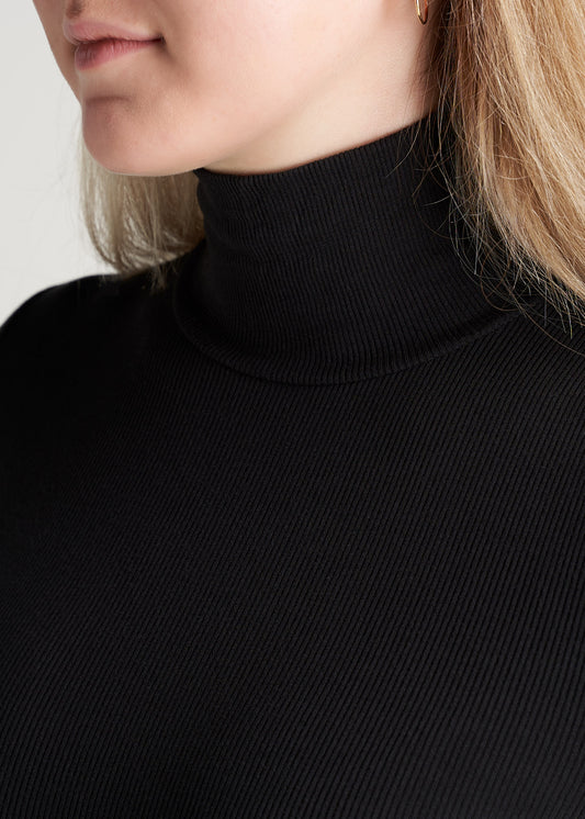 American-Tall-Women-Fitted-LongSleeve-Ribbed-TurtleNeck-Black-detail
