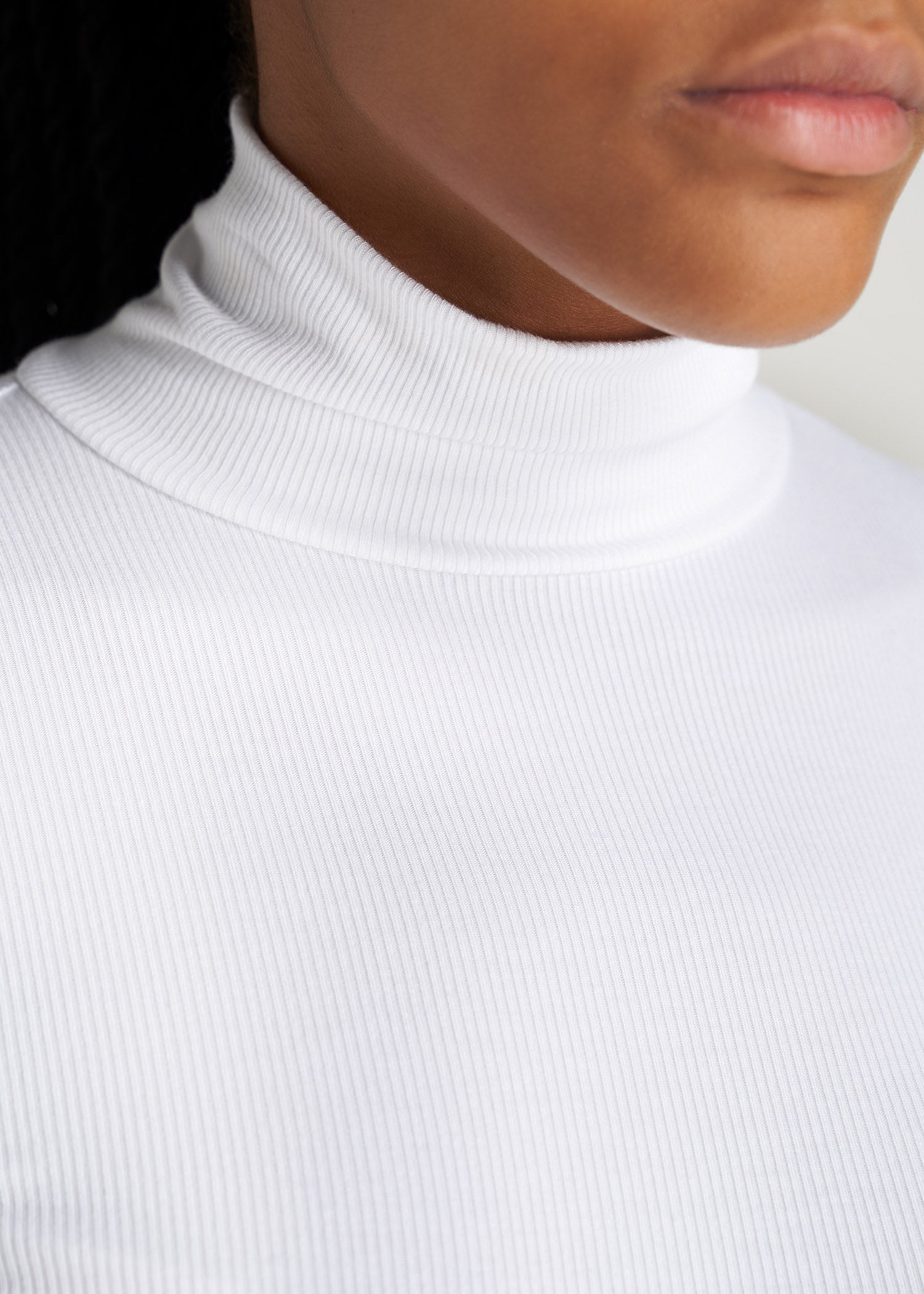 American-Tall-Women-Fitted-LongSleeve-Ribbed-TurtleNeck-White-detail