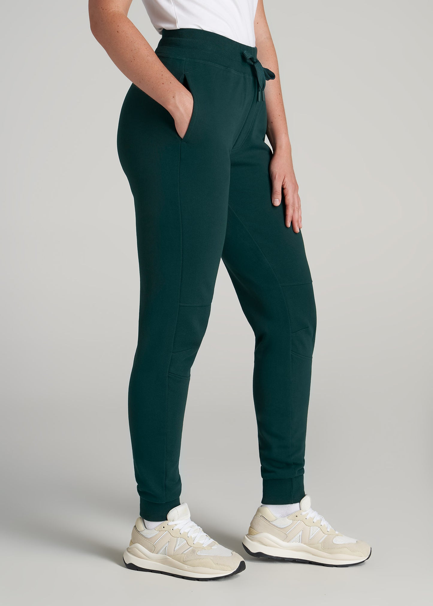       American-Tall-Women-French-Terry-Jogger-Emerald-side