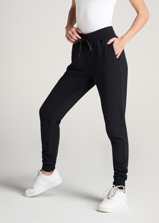 American-Tall-Women-FrenchTerry-Jogger-Black-side