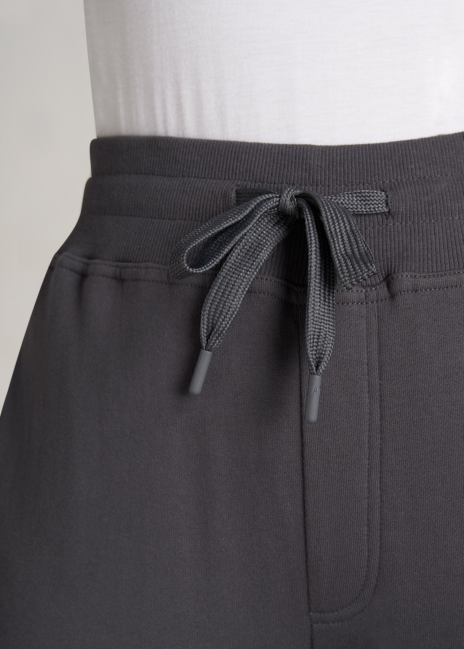    American-Tall-Women-FrenchTerry-Jogger-Charcoal-detail