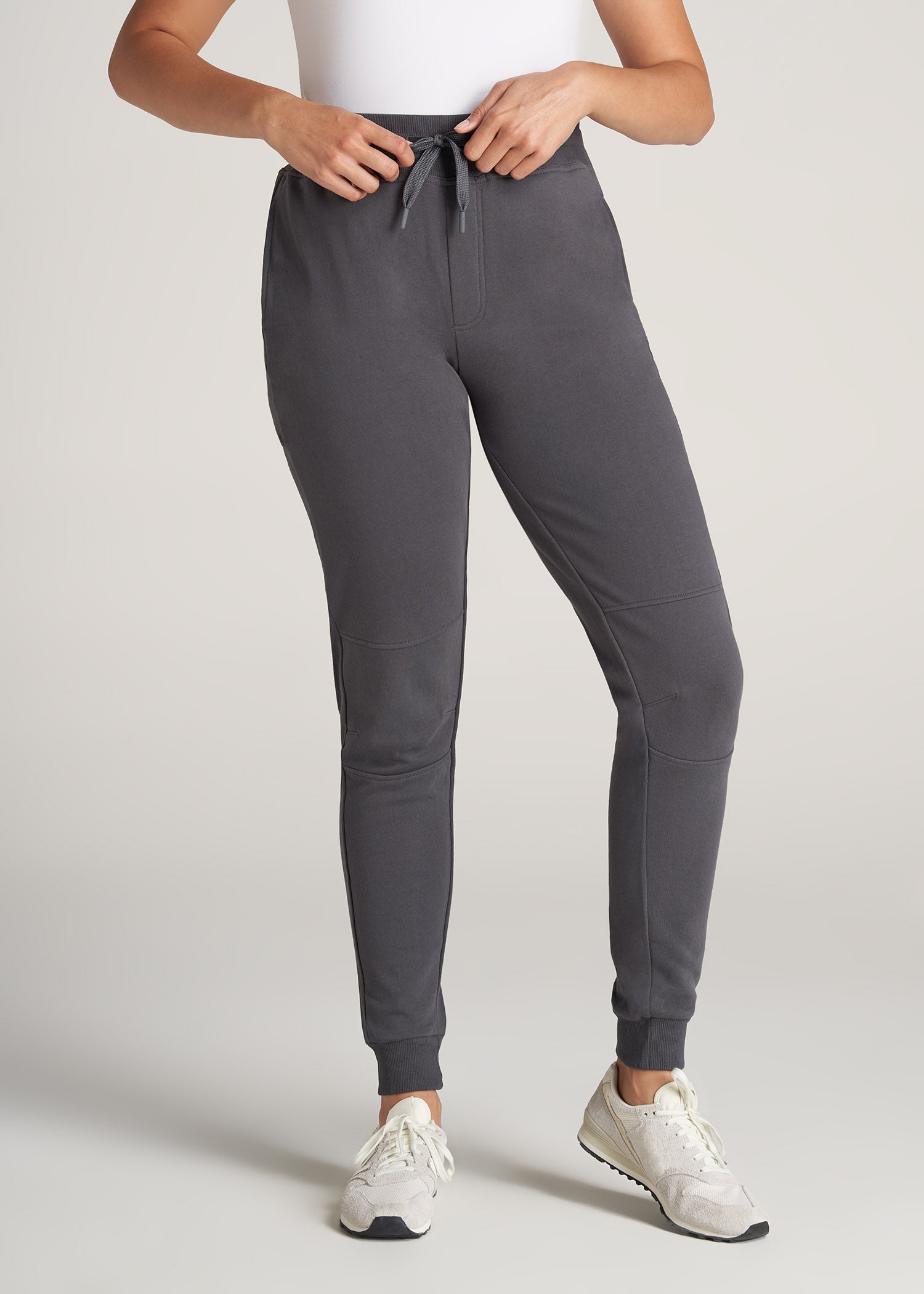    American-Tall-Women-FrenchTerry-Jogger-Charcoal-front
