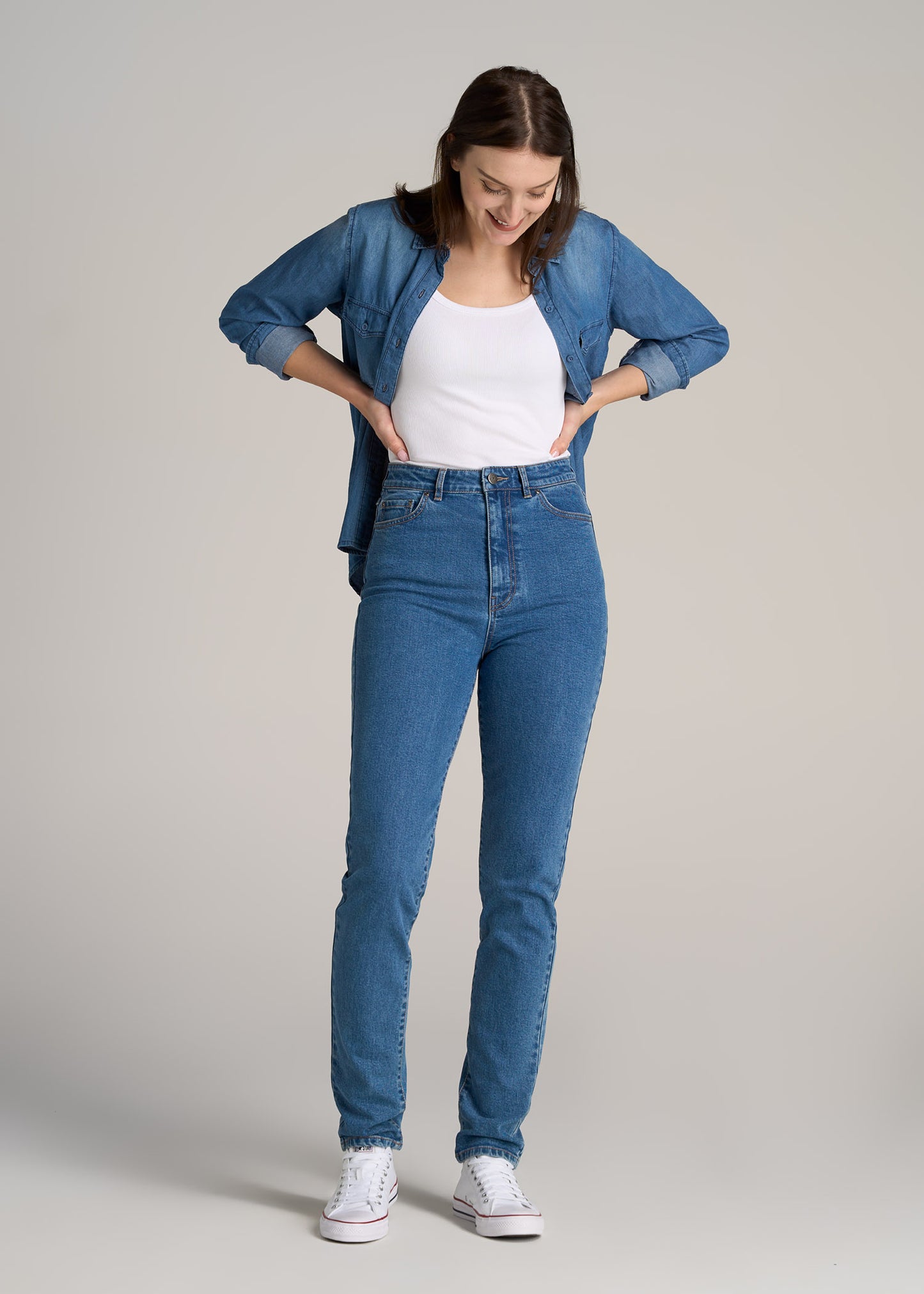       American-Tall-Women-Lola-Ultra-High-Rise-Slim-Stretch-Jeans-Classic-Mid-Blue-full