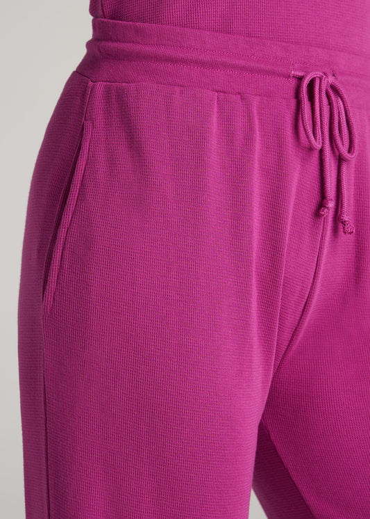     American-Tall-Women-Open-Bottom-Waffle-Lounge-Pant-Pink-Orchid-detail