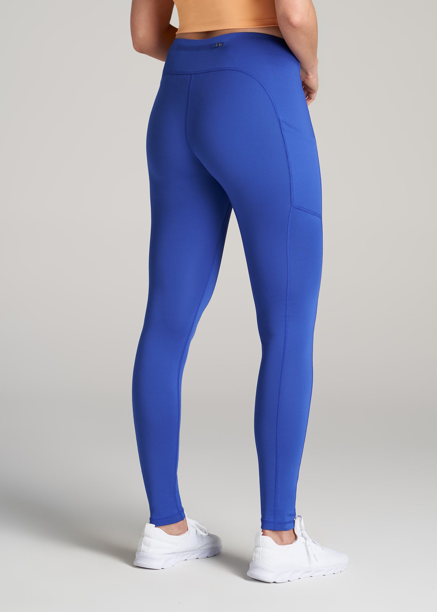    American-Tall-Women-Performance-Leggings-With-Pocket-Light-Cobalt-back