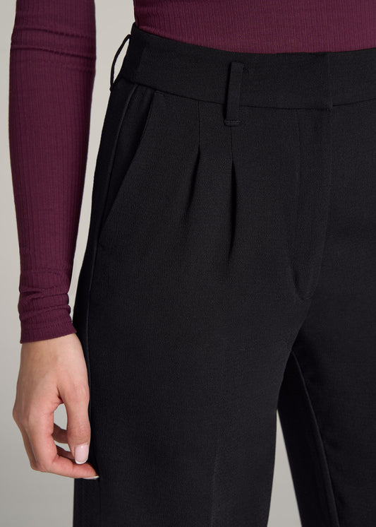         American-Tall-Women-Pleated-Dress-Pants-Black-detail