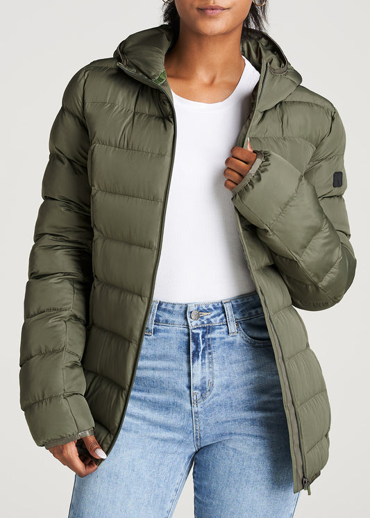 American-Tall-Women-PufferJacket-Olive-front