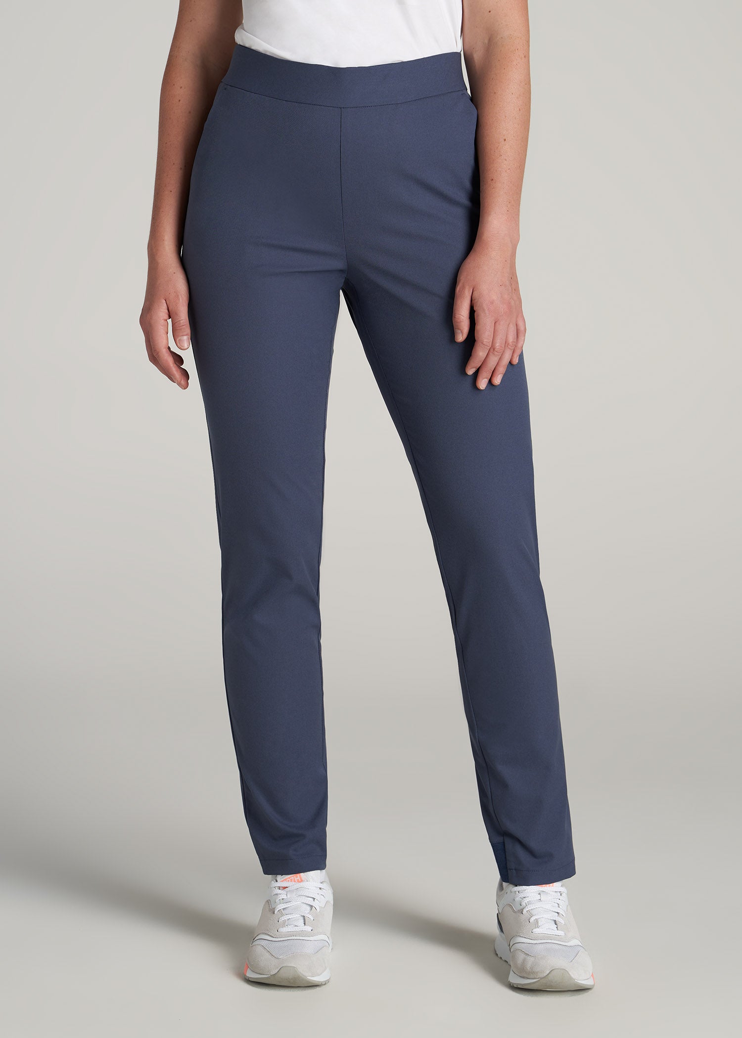    American-Tall-Women-Pull-on-Traveler-Pant-Smoky-Blue-front