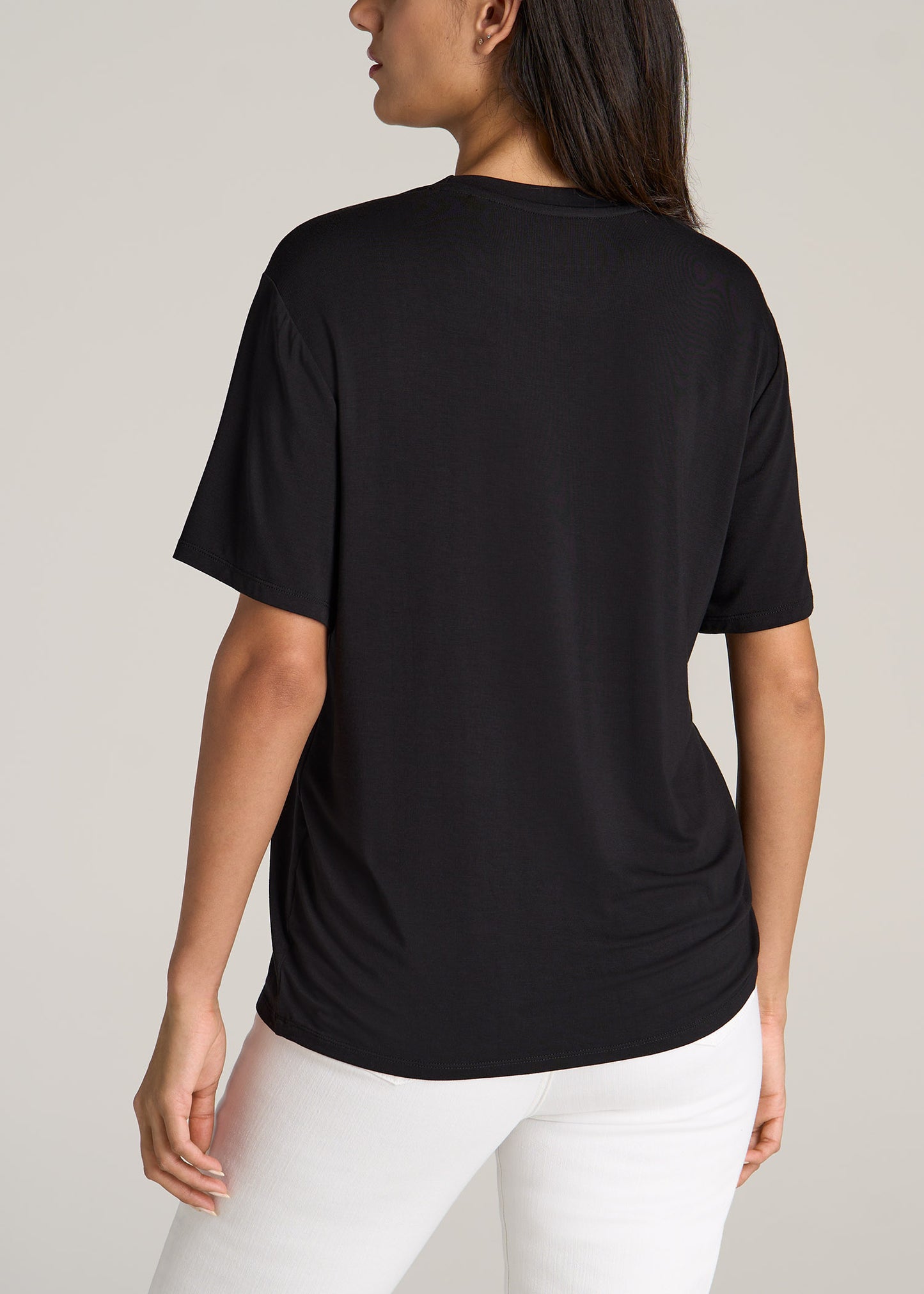 American-Tall-Women-Short-Sleeve-Relaxed-Crewneck-Pocket-T-Shirt-Black-back