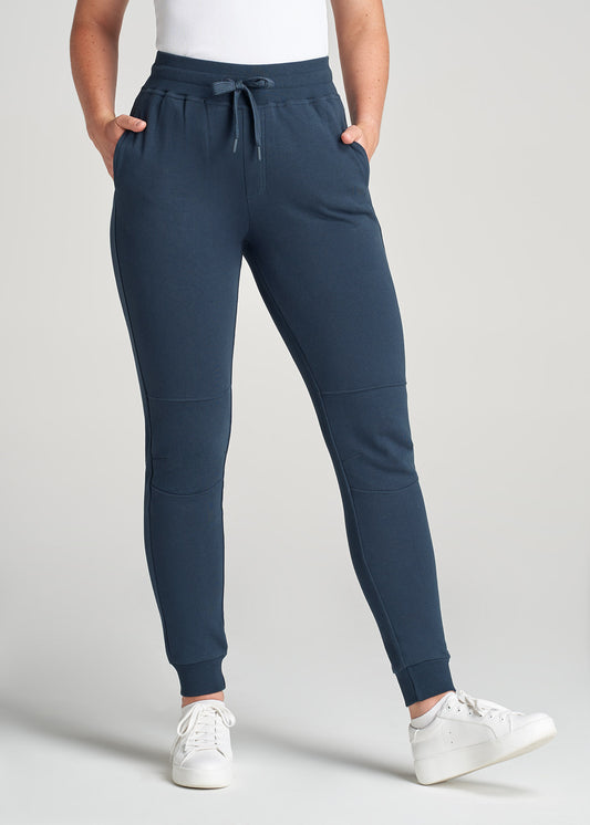 American-Tall-Women-Tall-FrenchTerry-Jogger-BrightNavy-front