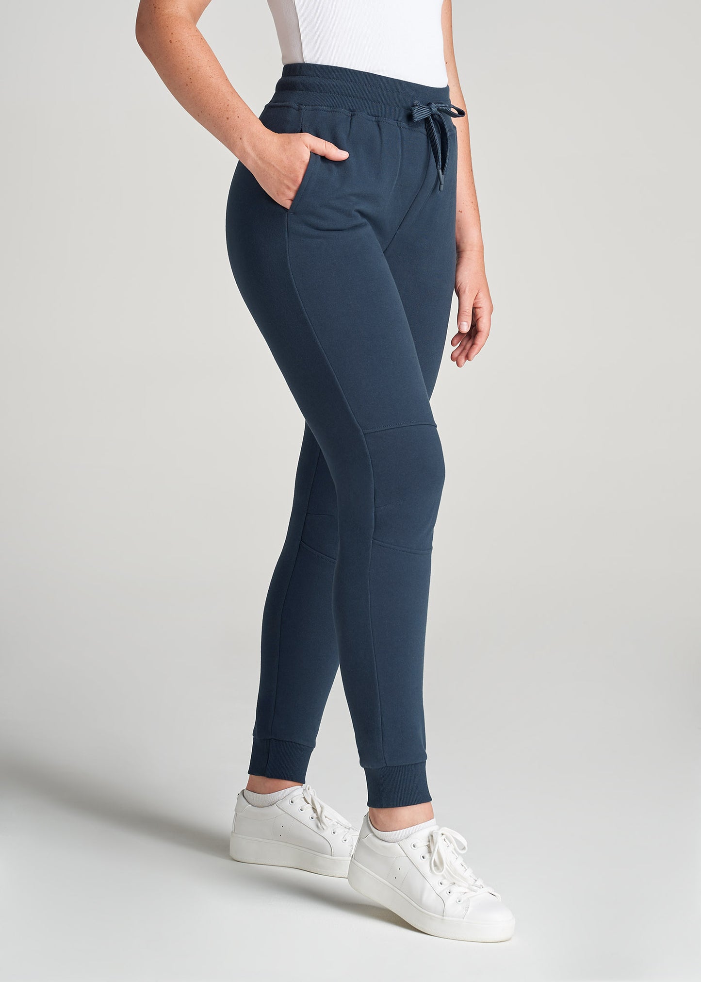 American-Tall-Women-Tall-FrenchTerry-Jogger-BrightNavy-side