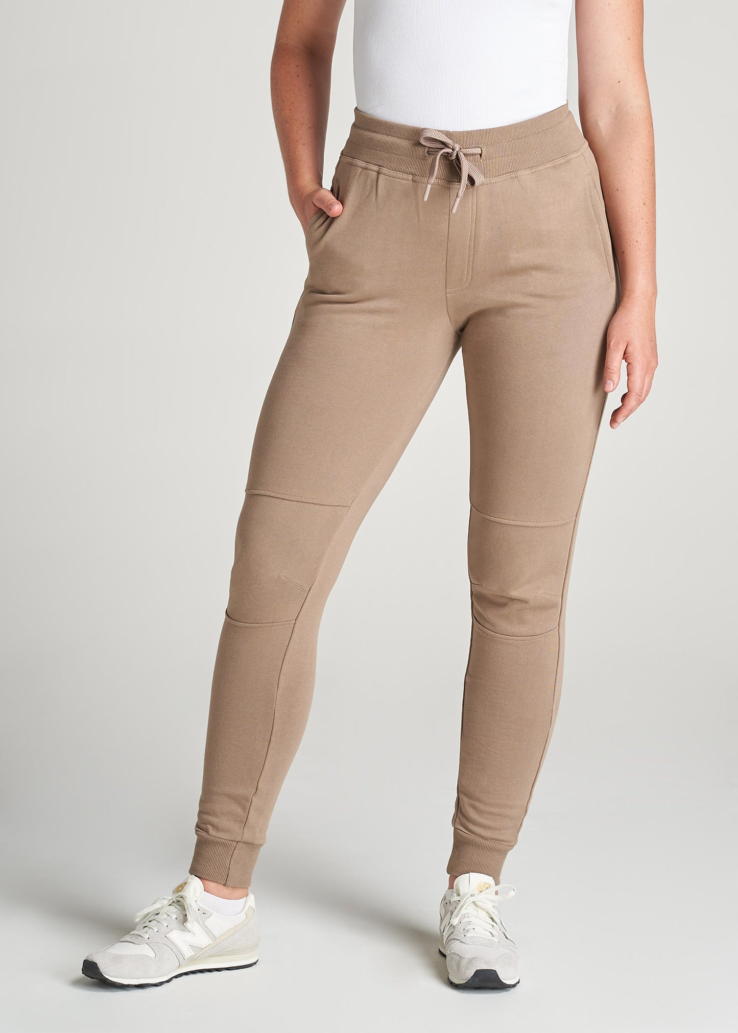 American-Tall-Women-Tall-FrenchTerry-Jogger-Latte-front