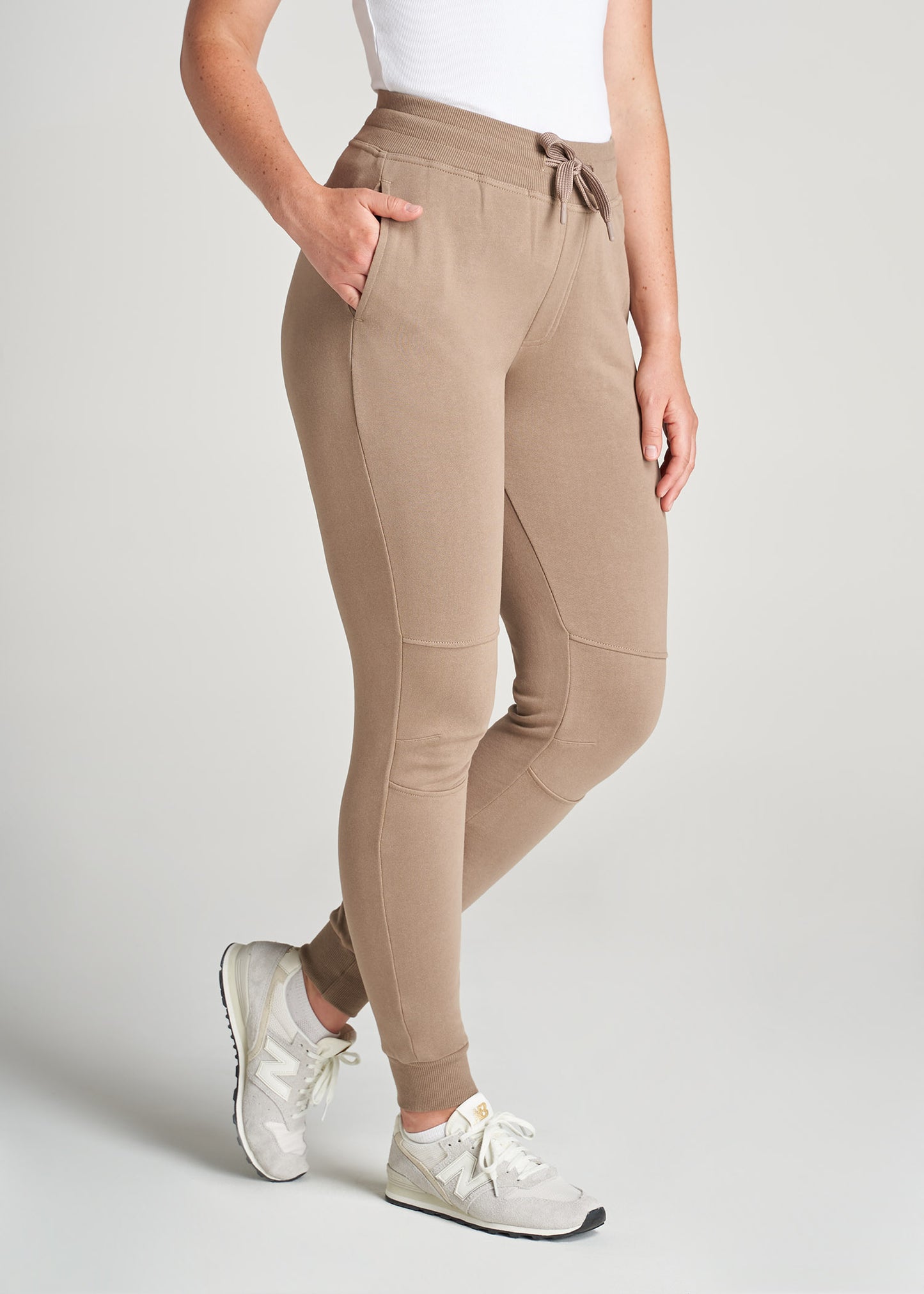 American-Tall-Women-Tall-FrenchTerry-Jogger-Latte-side