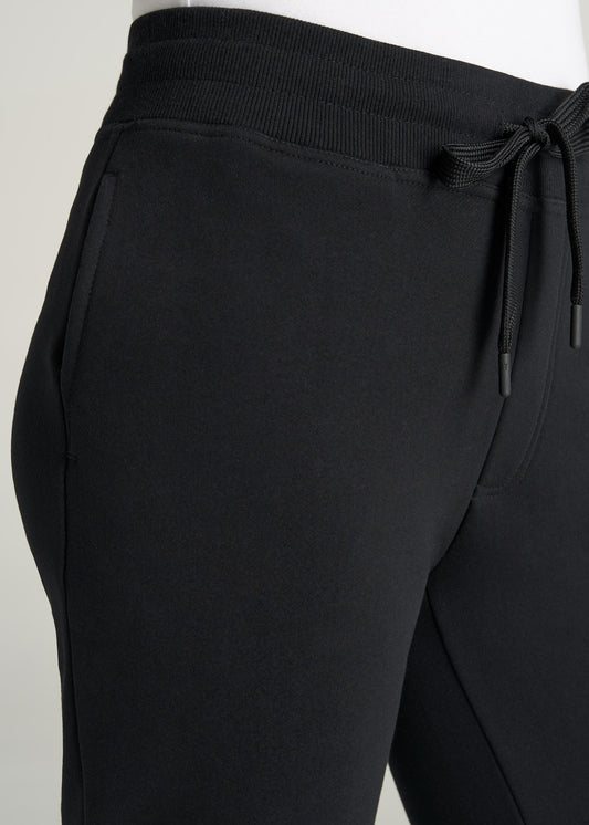    American-Tall-Women-WKND-Fleece-OpenBottom-Sweatpants-Black-detail