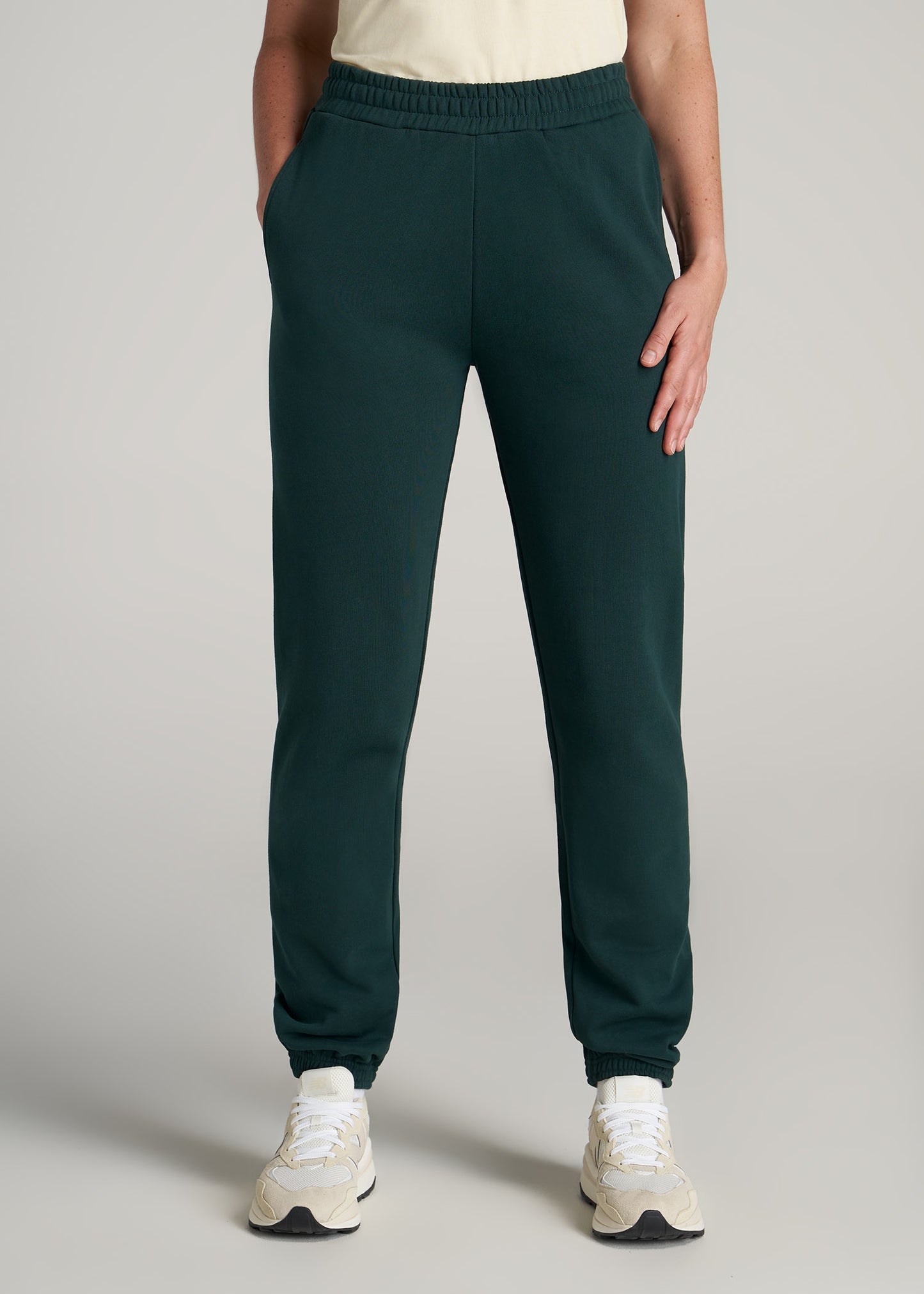    American-Tall-Women-WKND-Fleece-Relaxed-Sweatpants-Emerald-front